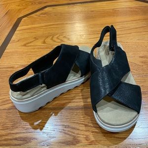 Collection by Clarks Black and White Sandals